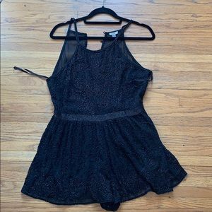 Urban Outfitters black beaded romper!